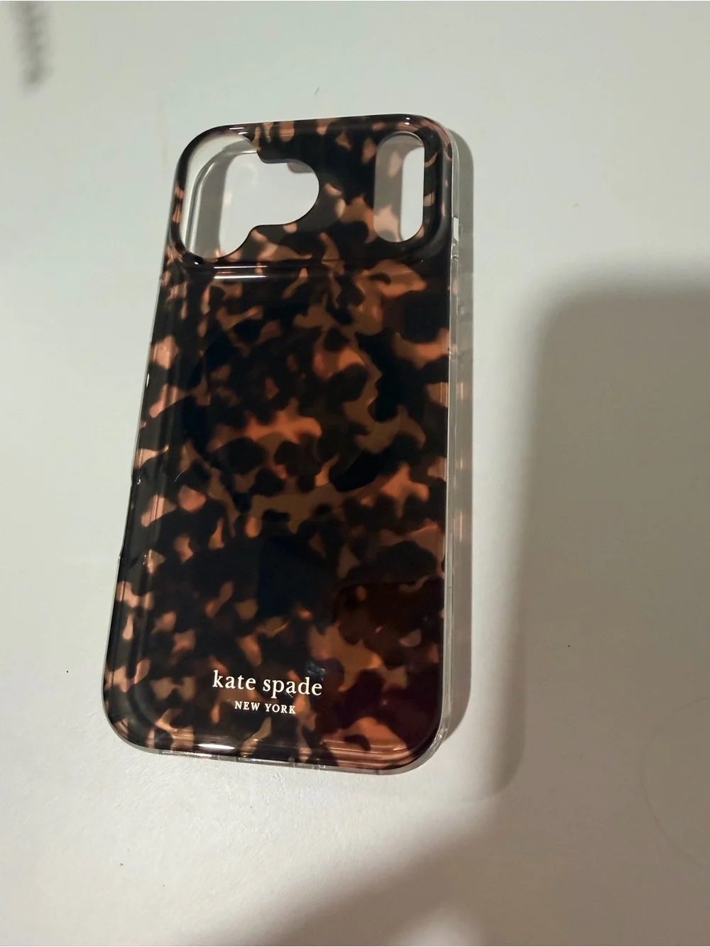 kate spade Tortoiseshell Black & Brown IPhone Case 17 pro Max